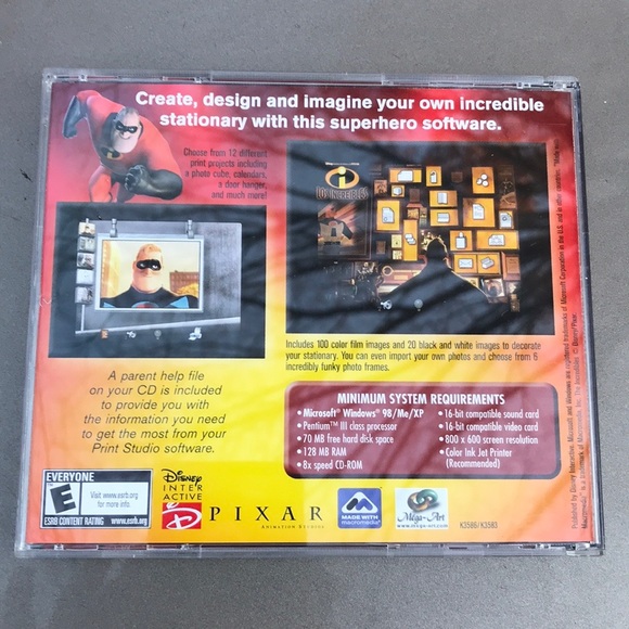 Disney Pixar Incredibles PC-CD ROM Print Studio - Picture 6 of 16